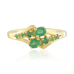 Zambian Emerald Silver Ring