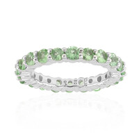 Tanzanian Tsavorite Silver Ring
