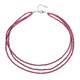 Mozambique Ruby Silver Necklace
