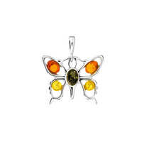 Baltic Amber Silver Pendant