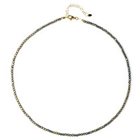 Mystic Green Hematite Silver Necklace