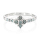 Fancy Diamond Silver Ring
