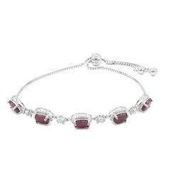 Ruby Silver Bracelet