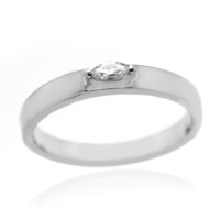 Zircon Silver Ring