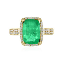 18K Ethiopian Emerald Gold Ring (AMAYANI)