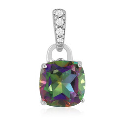 Mystic Quartz Silver Pendant