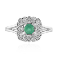 Ethiopian Emerald Silver Ring