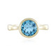 9K Swiss Blue Topaz Gold Ring (de Melo)