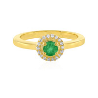 Colombian Emerald Silver Ring