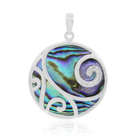 Abalone Shell Silver Pendant