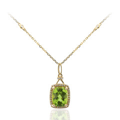 14K Dashihe Peridot Gold Necklace (CIRARI)