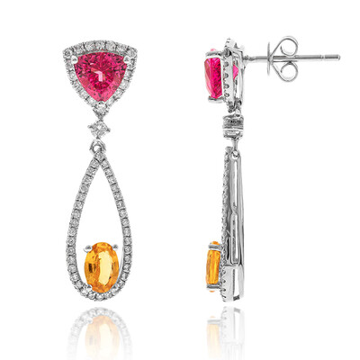 14K Burmese Spinel Gold Earrings (CIRARI)