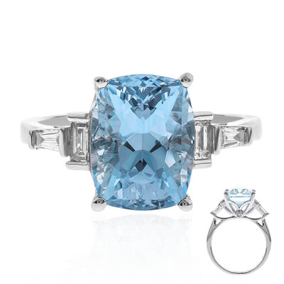 14K AAA Brazilian Aquamarine Gold Ring (CIRARI)