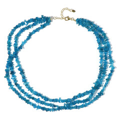 Neon Blue Apatite Silver Necklace