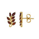 Mozambique Garnet Silver Earrings
