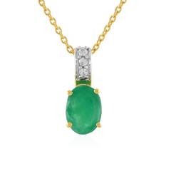 Socoto Emerald Silver Necklace