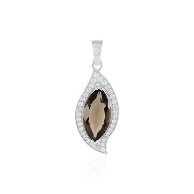Smoky Quartz Silver Pendant
