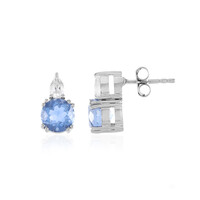 Colour Change Fluorite Silver Earrings