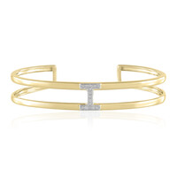 I3 (J) Diamond Silver Bangle