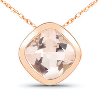 14K Morganite Gold Necklace