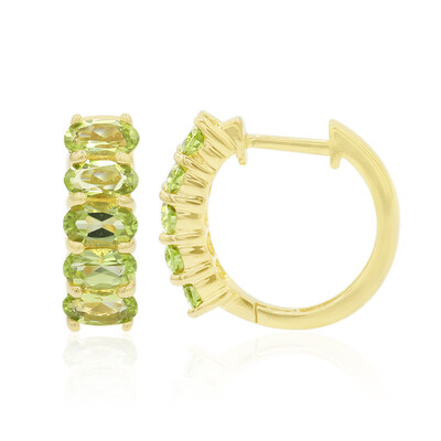 Peridot Silver Earrings
