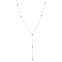 9K VS1 Champagne Diamond Gold Necklace (de Melo)