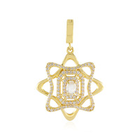 White Sapphire Silver Pendant