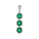 Green Onyx Silver Pendant