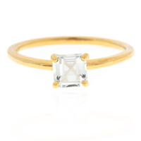 White Topaz Silver Ring