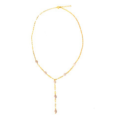White Freshwater Pearl Silver Necklace (Joias do Paraíso)