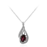 Rhodolite Silver Necklace