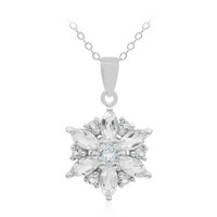 White Topaz Silver Necklace