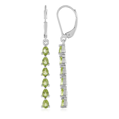 Peridot Silver Earrings