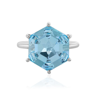 Sky Blue Topaz Silver Ring