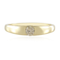 9K VS1 Champagne Diamond Gold Ring
