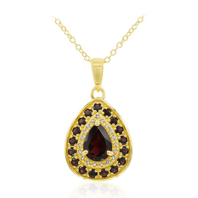 Garnet Silver Necklace