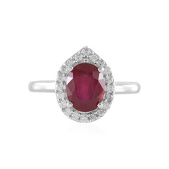 Bemainty Ruby Silver Ring