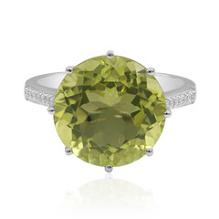 Ouro Verde Quartz Silver Ring (Tenner Diniz)