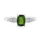 Russian Diopside Silver Ring