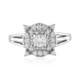 White Sapphire Silver Ring