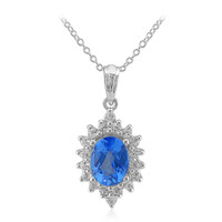 INDIGO BLUE TOPAZ Silver Necklace