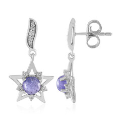 Tanzanite Silver Earrings