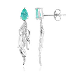 Colombian Emerald Silver Earrings (SAELOCANA)