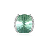 Green Fluorite Silver Pendant