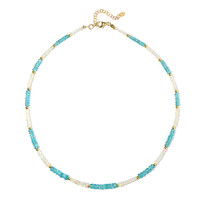 Blue Apatite Silver Necklace