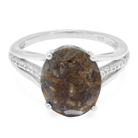 Dinosaur Bone Silver Ring