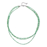 Socoto Emerald Silver Necklace