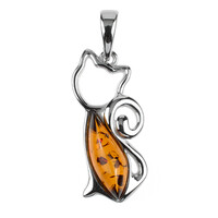 Baltic Amber Silver Pendant
