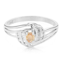 Padparadscha Sapphire Silver Ring