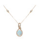 14K AAA Welo Opal Gold Necklace (CIRARI)